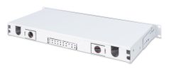DIGITUS LWL Spleißbox 1HE bestückt 24x LC DX OS2 grau