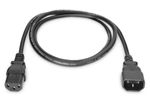 Digitus AK-440201-018-S electriciteitssnoer Zwart 1,8 m IEC C14 IEC C13