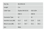 DIGITUS LWL Patchkabel LC -> SC 2.00m Singlemode Duplex OS2