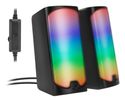 Speedlink Lautsprecher TONOS RGB, Stereo, schwarz retail