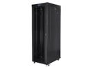 Lanberg FF01-8042-12BL rack 42U Vrijstaande rek Zwart