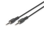 DIGITUS Audio-Anschlusskabel, Stereo, 2,5m, schwarz
