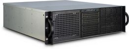 Inter-Tech 3U-30248 Rack Zwart, Roestvrijstaal