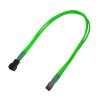 Nanoxia Kabel 3-Pin Verlängerung, 30 cm, Single, neon-grün