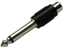 Schwaiger Adapter Mono 6,35mm Klinke Cinch Buchse