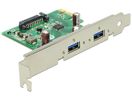 DeLOCK 89391 interfacekaart/-adapter Intern USB 3.2 Gen 1 (3.1 Gen 1)