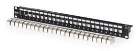 DIGITUS Patchpanel 1HE 24xCat6A Keystone Module geschirmt sc