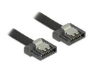 DELOCK SATA-Kabel SATA III -> SATA St/St 0.50m FLEXI schwarz