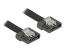 DELOCK SATA-Kabel SATA III -> SATA St/St 0.20m FLEXI schw