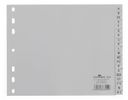 DURABLE A-Z-Register A4 PP teildeckend 20-tlg. grau