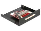 DeLOCK SATA Card Reader geheugenkaartlezer Zwart