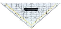 Linex 2621GH 45° driehoek Polystyreen Transparant, Geel 1 stuk(s)