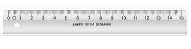 LINEX 1015M Schul-Lineal 150 mm lang 22 mm breit glasklar