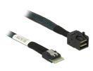 DELOCK SAS Kabel Slim SAS-> Mini SAS HD St/St 0.50m