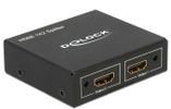 DELOCK HDMI Splitter 1 Eingang -> 2 Ausgänge 4K