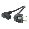 EFB Netzkabel Schutzkontakt 90°-C13 90°,sw,3.0m,3x1.00mm