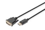 DIGITUS DisplayPort Adapterkabel, DP auf DVI-D, 3,0m, sw