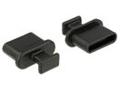 DELOCK Staubschutz USB TypC-Buchse m. Griff schwarz 10 St