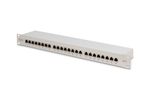 DIGITUS Patchpanel   1HE 24-Port Cat6     geschirmt grau