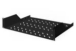 DIGITUS Fachboden 2HE 88x482x349mm bis  25KG schwarz