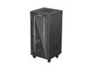 Lanberg FF01-6624-12BL rack 24U Vrijstaande rek Zwart