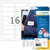 HERMA Textil/Namensetiketten A4  88.9x 33.8mm weiss  160 St.