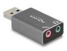 DELOCK Externe USB Soundkarte mit 2 x 3,5 mm Klinkenbuchse