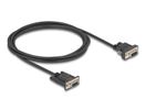 DELOCK Seriell Kabel RS-232 D-Sub9 Bu zu D-Sub9 Bu Pin 9 2m