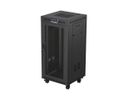 Lanberg FF01-6624-23BL rack 24U Vrijstaande rek Zwart