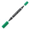 STAEDTLER Zweispitzmarker Lumocolor perm grün 10 Stück
