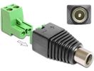 DELOCK Adapter Terminalblock 2Pin -> DC 2,5 x 5,5mm Bu 2-tei