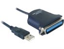 DeLOCK USB to Printer cable 1,8m parallelle kabel Zwart