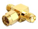 HF Adapter Delock SMA Bu > SMA St > SMA Bu T-Stück