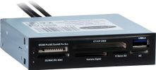 Inter-Tech CI-01 geheugenkaartlezer USB 3.2 Gen 1 (3.1 Gen 1) Intern Zwart