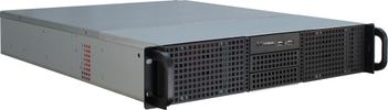 Inter-Tech 2U-20255 Rack Zwart, Roestvrijstaal