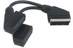Schwaiger Scart Y-Verteiler 21-polig Schwarz
