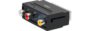 Schwaiger Scart-Adapter IN Cinch/AV auf Scart Schwarz
