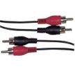 Schwaiger Audiokabel Cinch Verbindungskabel 10m Schwarz