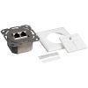 Logilink Cat.6A Anschlussdose, 2x RJ45,weiß, waagerecht