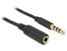 DELOCK Klinkenverlängerung 3,5mm -> 3,5mm St/Bu 0.50m 4Pin