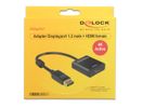 DeLOCK 62607 video kabel adapter 0,2 m DisplayPort HDMI Type A (Standaard) Zwart