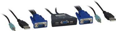 Inter-Tech KVM Kabel-Switch KVM-LS-21JA