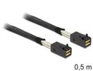 DELOCK SAS Kabel Mini SAS HD -> Mini SAS HD St/St 0.50m