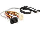 DELOCK SAS Kabel Mini SAS HD -> 4x SAS 29Pin St/Bu 0.50m