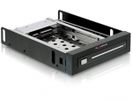 DELOCK Wechselrahmen 1x 2,5" SATA HDD in 3,5" Schacht sw