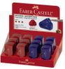 FABER-CASTELL Klappspitzdose Sleeve Mini rot/blau