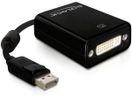 DELOCK Displayport Adapter DP -> DVI(24+5) St/Bu schwarz