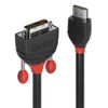 Lindy 36272 video kabel adapter 2 m HDMI Type A (Standaard) DVI-D Zwart