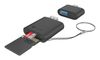ICY BOX IB-CR204-CU3 geheugenkaartlezer USB 3.2 Gen 1 (3.1 Gen 1) Type-A/Type-C Zwart