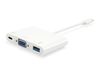 Equip Dock  3-1 USB-C->VGA,USB-A,60W USB-C             0.15m
